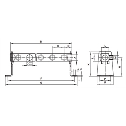 Norgren® - Winkel für Sammelleiste, Produktphoto